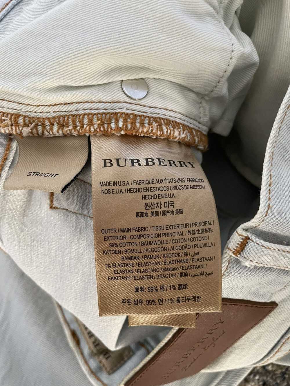 Burberry Light blue Burberry straight-fit jeans - image 5