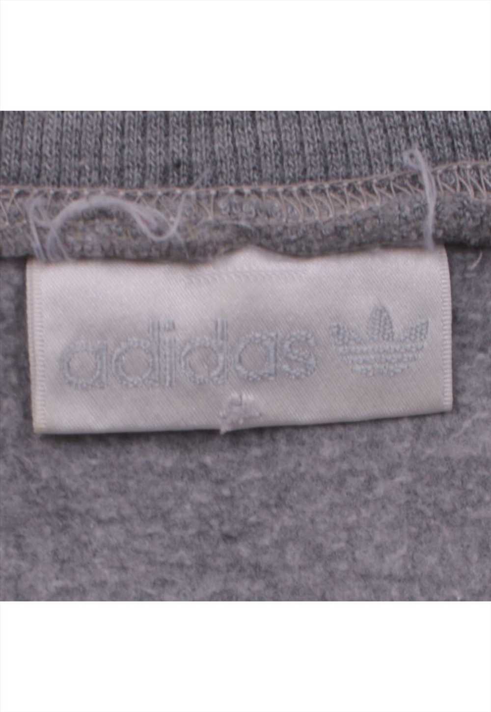 Vintage 90's Adidas Sweatshirt Spellout Quarter Z… - image 4