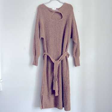 Eleven Six Beth alpaca wool blend belted long sle… - image 1