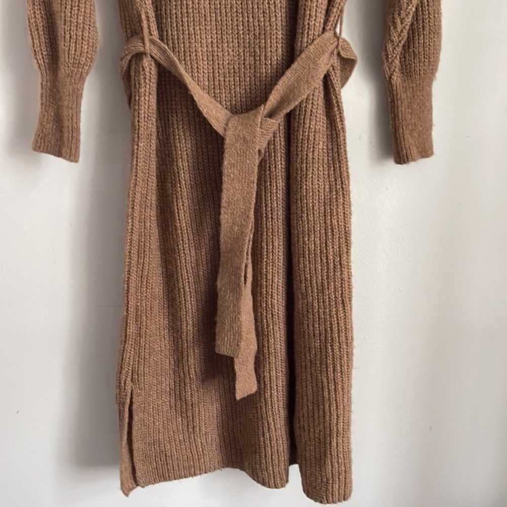 Eleven Six Beth alpaca wool blend belted long sle… - image 4