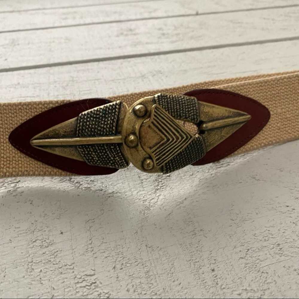 Vintage Omega Arrow Head Stretch Belt - image 1