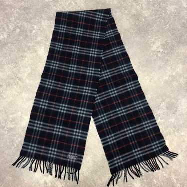 ■ BURBERRYS Scarf Check Made in England Wool - image 1