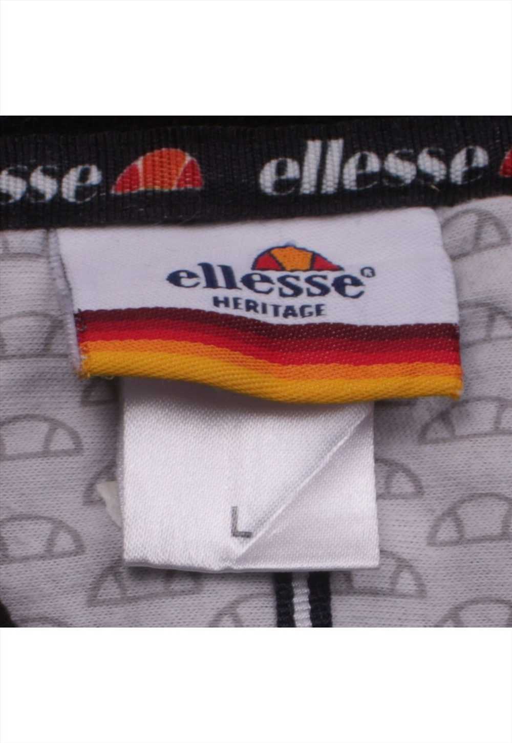 Vintage 90's Ellesse Hoodie Spellout Pullover Bla… - image 4