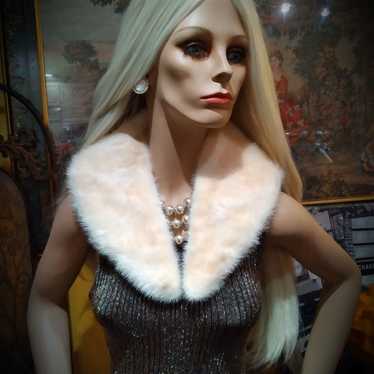 Vintage Real Mink Fur Collar