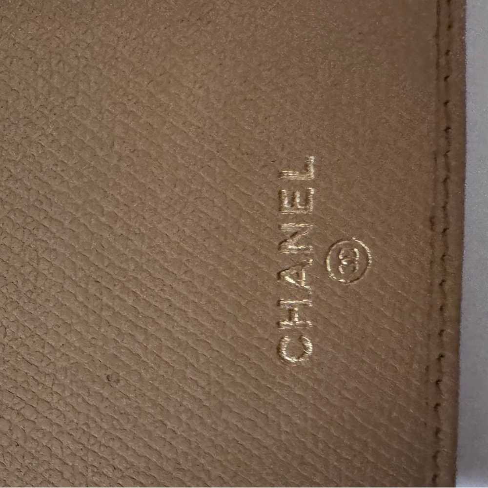 Chanel Vintage Beige Leather Wallet Clutch Authen… - image 8