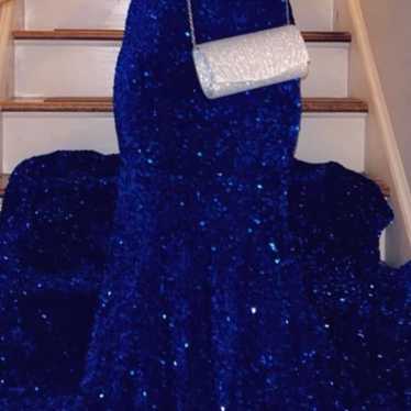 Royal blue prom dress