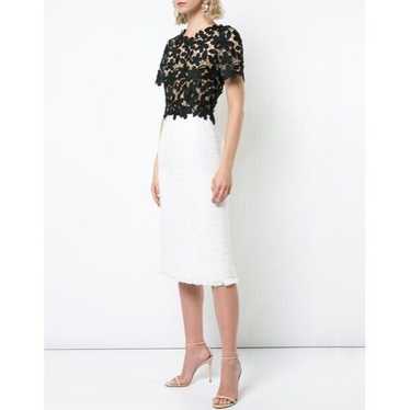 $2490 Oscar de la Renta Crochet Day Dress Sz 10