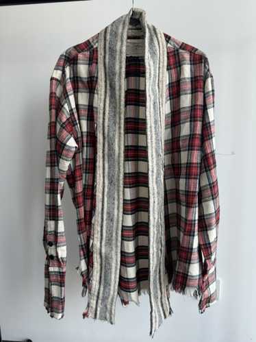 Greg Lauren Greg Lauren Flannel Red Mixed Studio … - image 1