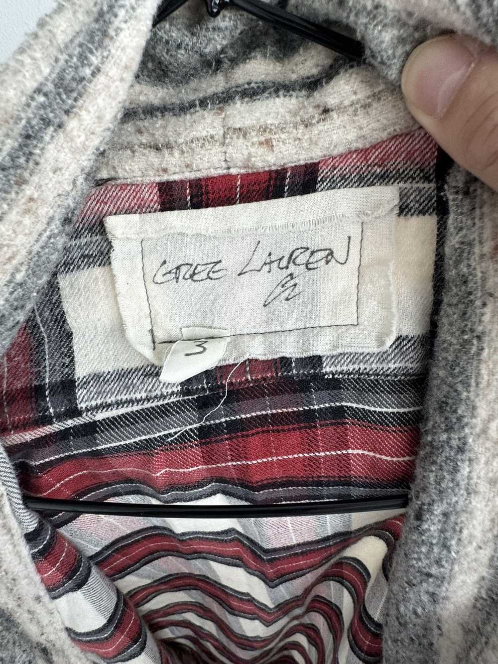 Greg Lauren Greg Lauren Flannel Red Mixed Studio … - image 3