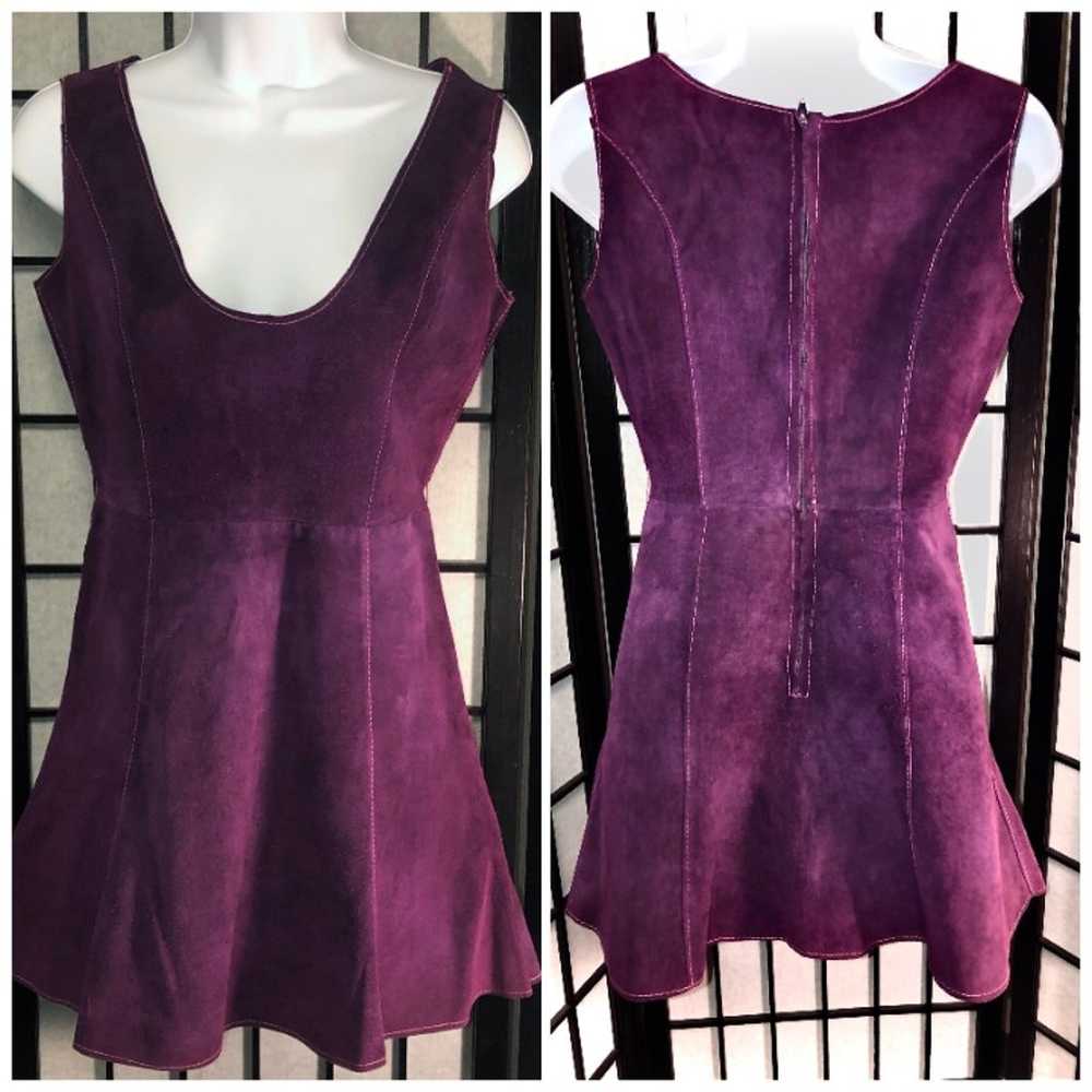 PLUM SUEDE MINI - image 1