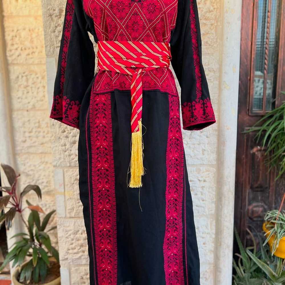 Palestinian hand embroidered thobe - image 1