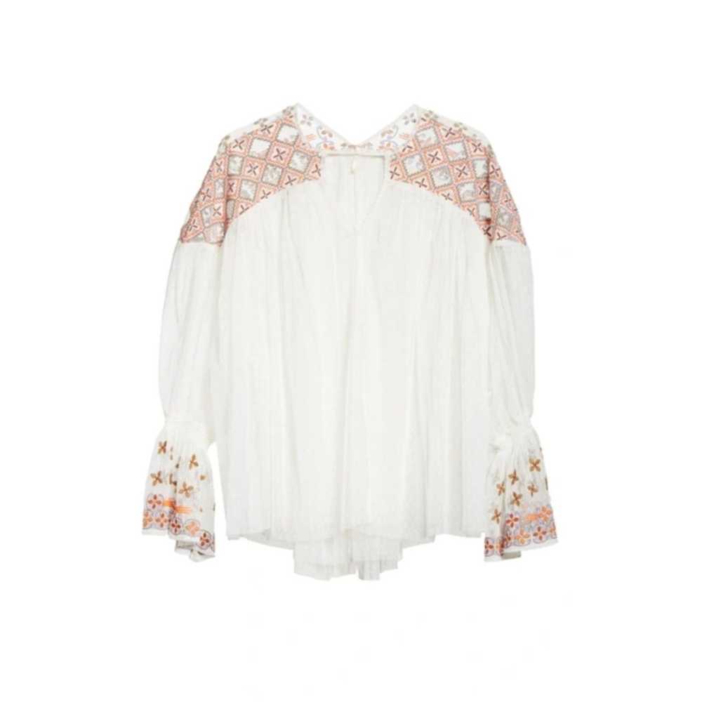 Free People Joyride Top Embroidered Sheer Swiss D… - image 7