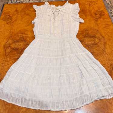 Max Studio White Spring Dress Size Large NWOT - image 1