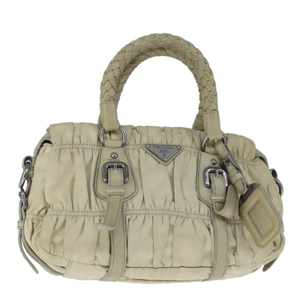 Prada Gaufre Beige Synthetic Handbag (Pre-Owned) - image 1