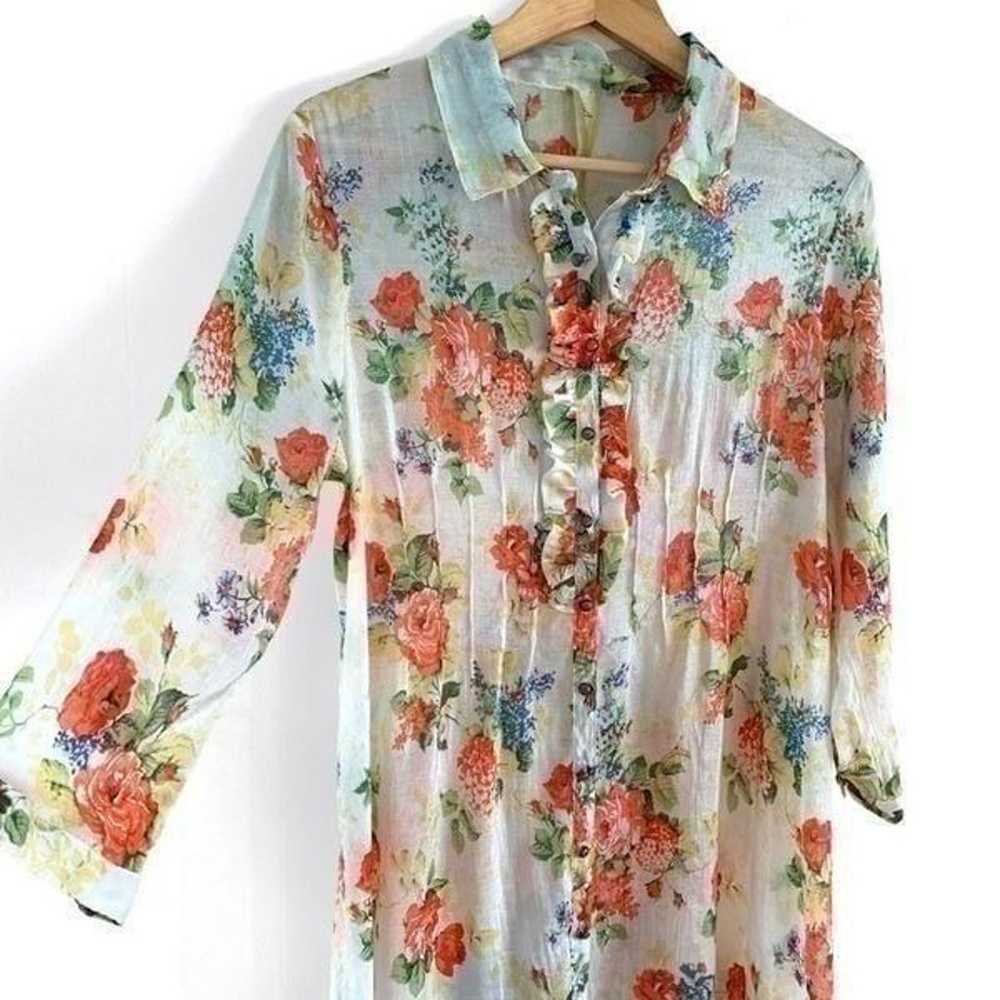 Anthropologie Aratta Silent Journey Floral Tunic … - image 3