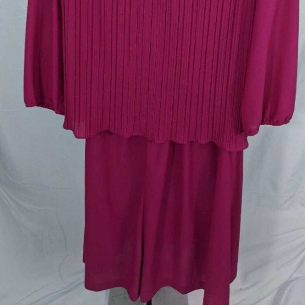 Good Times Pink Layered Vintage Dress Size 15/16 - image 2