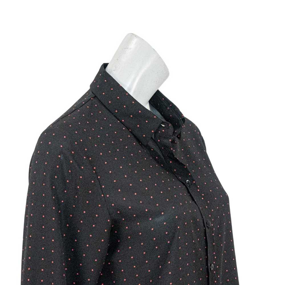 The KOOPLES Women's Black Polka Dot Print Blouse … - image 11