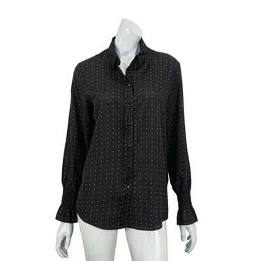 The KOOPLES Women's Black Polka Dot Print Blouse … - image 1