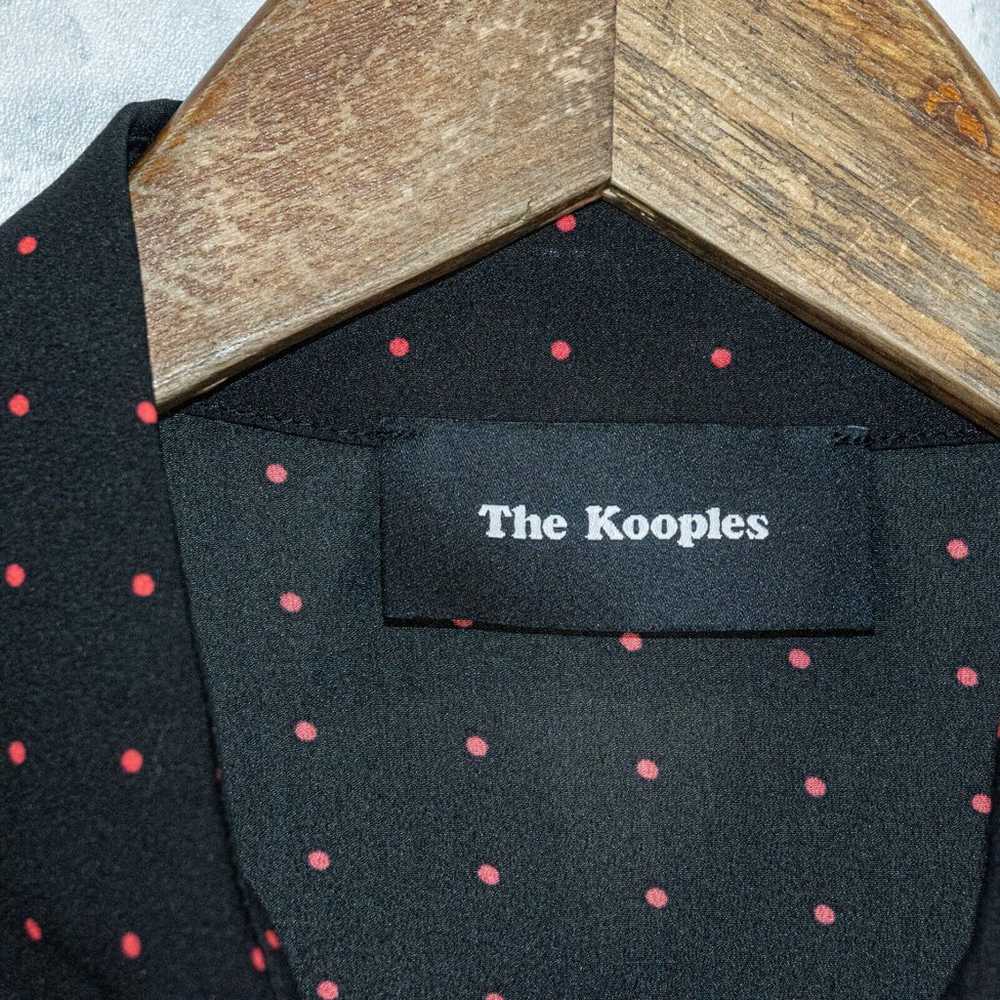 The KOOPLES Women's Black Polka Dot Print Blouse … - image 2