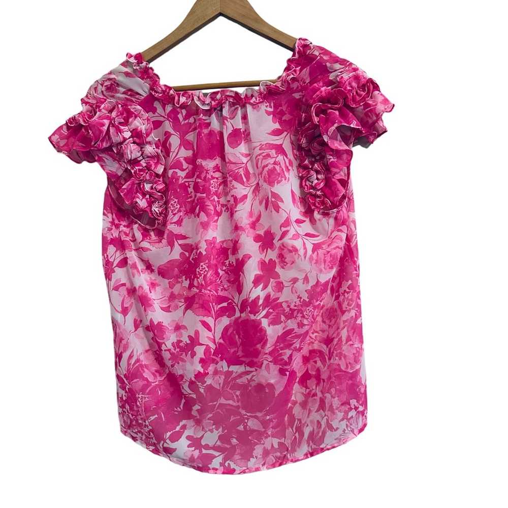 Generation Love Pink SIA Floral Ruffle Blouse Siz… - image 2