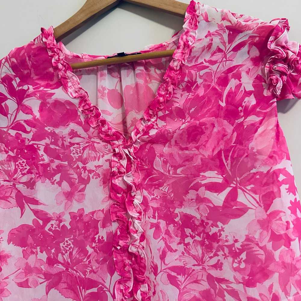 Generation Love Pink SIA Floral Ruffle Blouse Siz… - image 3