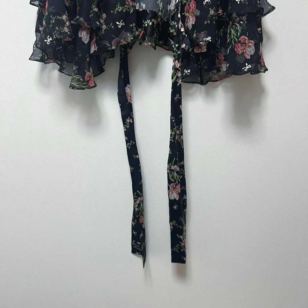 DRESSCAMP Silk Floral Cardigan Blouse - image 9