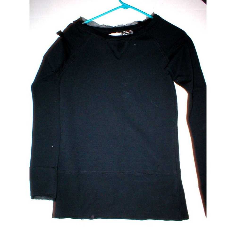 $88 LinQ Womens Top Black Small New Silk trim Lin… - image 1