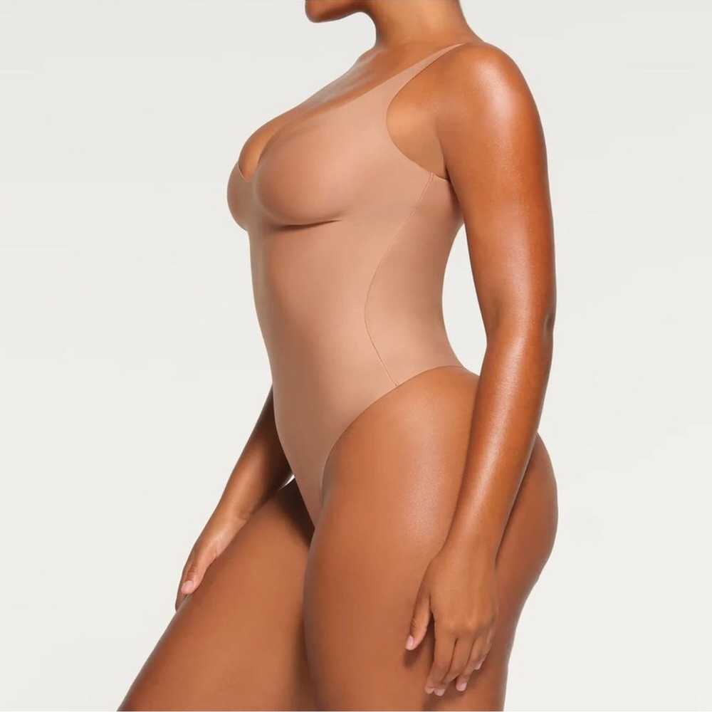 SKIMS Body Unlined Plunge Thong Bodysuit | Sienna… - image 2