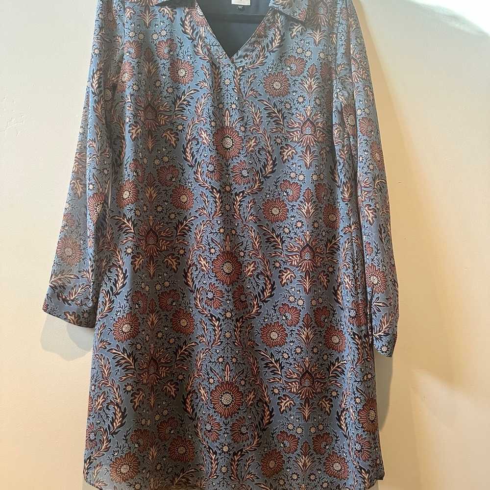 CAbi long floral sleeve dress - image 1