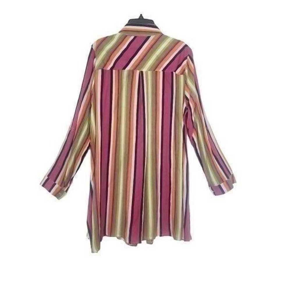 Velzera coastal grandma striped button down size … - image 2