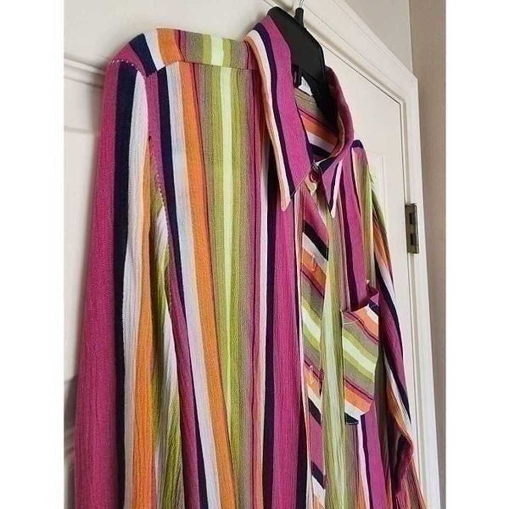 Velzera coastal grandma striped button down size … - image 7