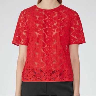 REISS Lace Floral Blouse