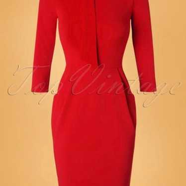 Pencil Dress in Lipstick Red by Vintage Chic eleg… - image 1