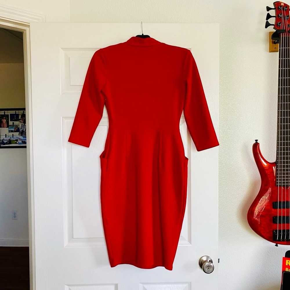 Pencil Dress in Lipstick Red by Vintage Chic eleg… - image 7