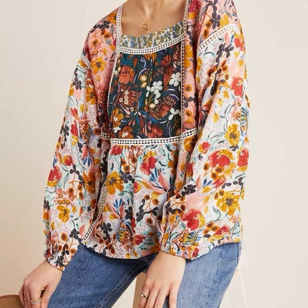 Anthropologie Maeve Nikki Peasant Blouse - image 1