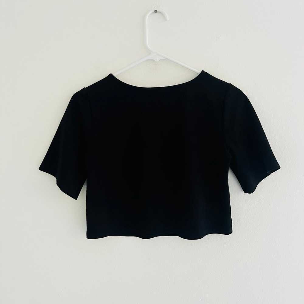 Ripley Rader Black Ponte Knit Short Sleeve Crop T… - image 5