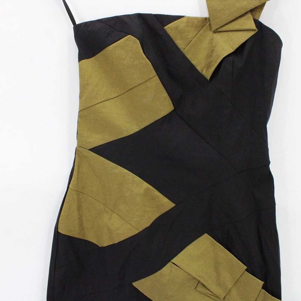 Vintage Cache Bodycon Dress Womens Black & Gold4 … - image 3