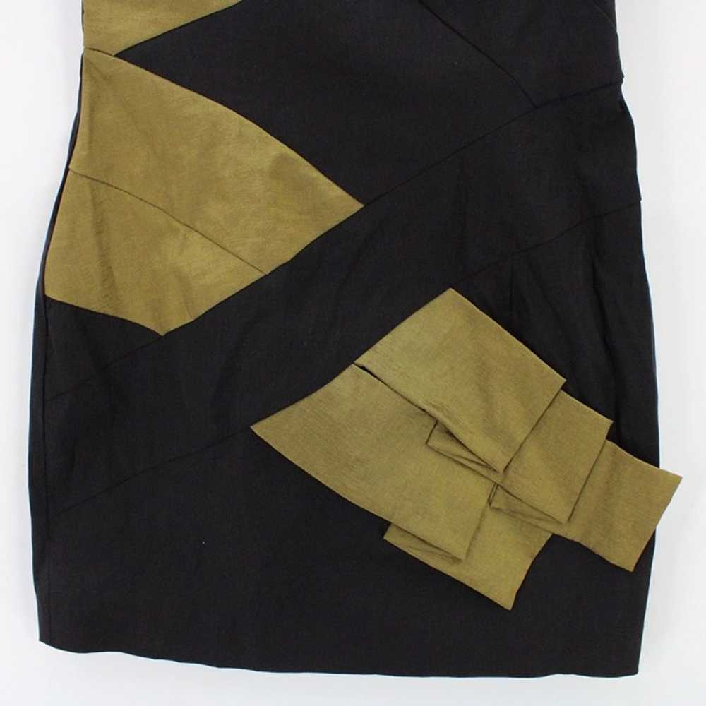 Vintage Cache Bodycon Dress Womens Black & Gold4 … - image 4