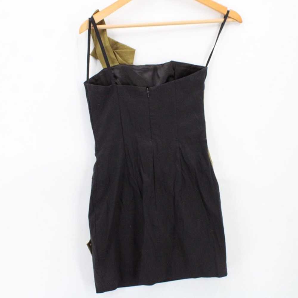 Vintage Cache Bodycon Dress Womens Black & Gold4 … - image 6