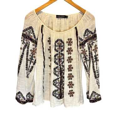 Antik Batik Embroidered Boho Blouse - size Small