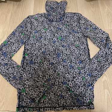 Tomorrowland ⚫︎ Floral Pattern Turtle Neck Long S… - image 1