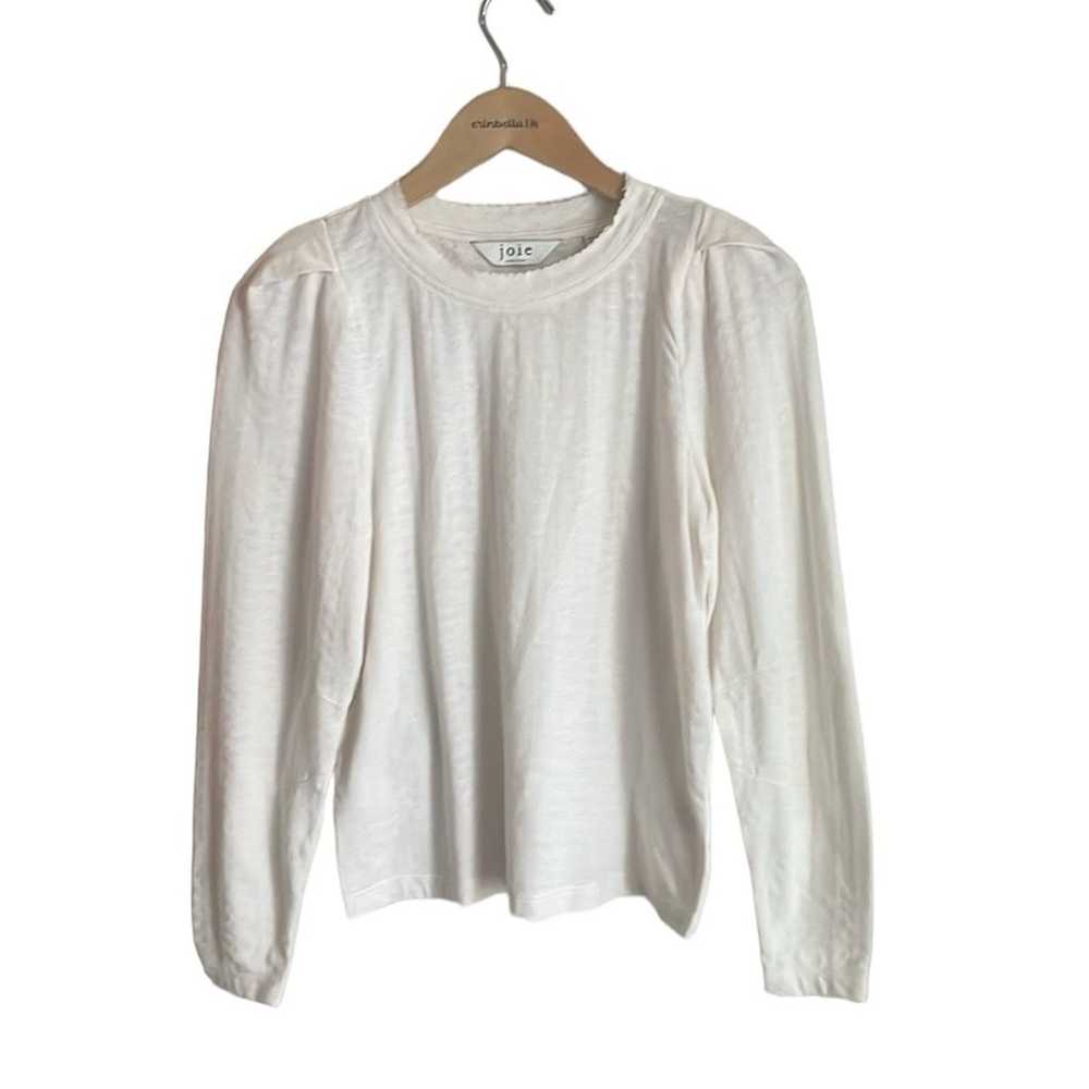 Joie Stanton Long Sleeve Top Porcelain White - image 2