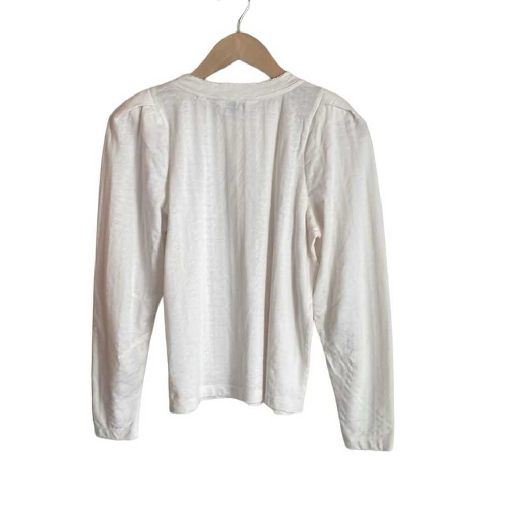 Joie Stanton Long Sleeve Top Porcelain White - image 3