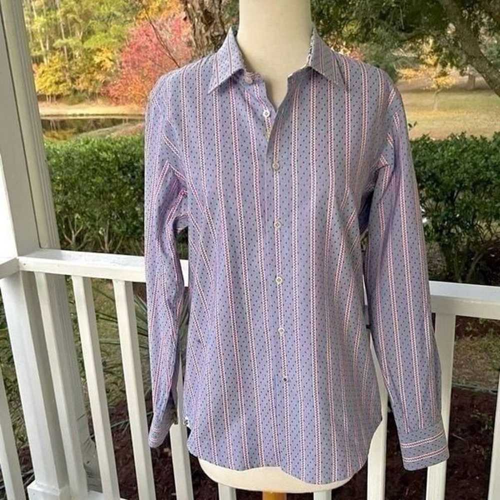 Robert Graham Button Down Printed Top - image 1