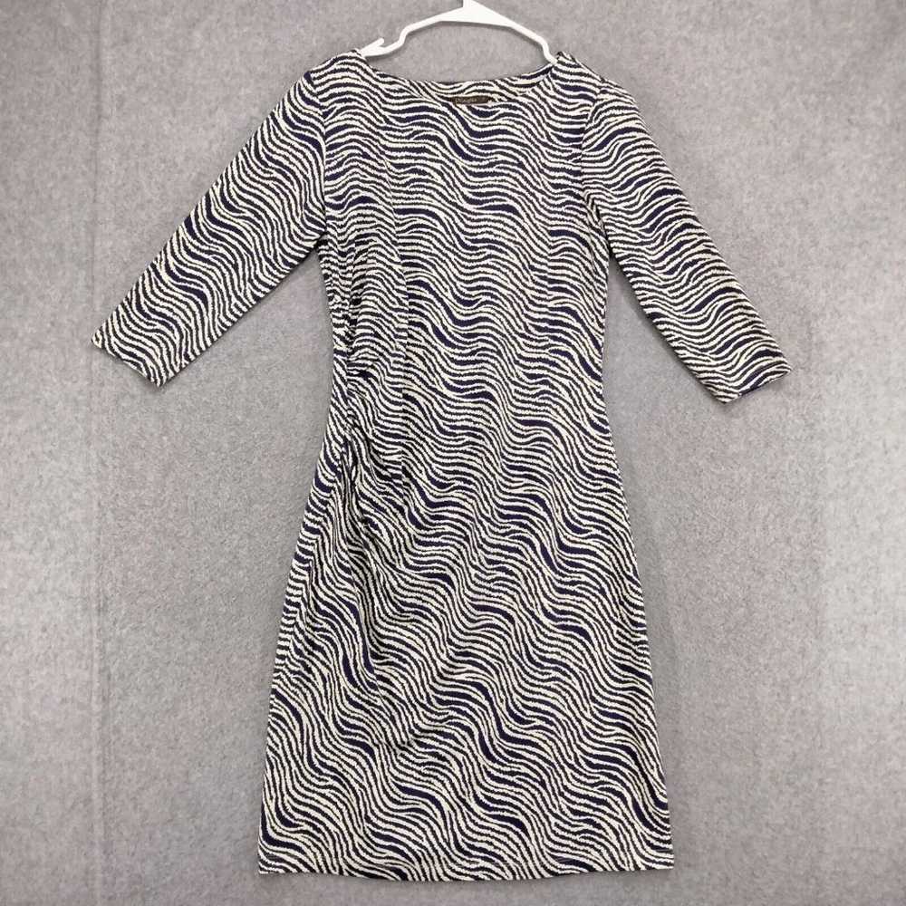 J McLaughlin Sheath Dress Womens Sz S Blue White … - image 1