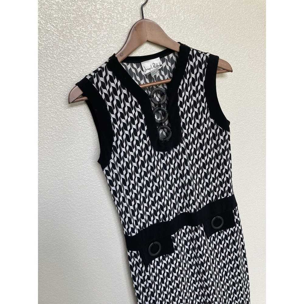 Vintage Joseph Ribkoff black white sheath dress s… - image 2