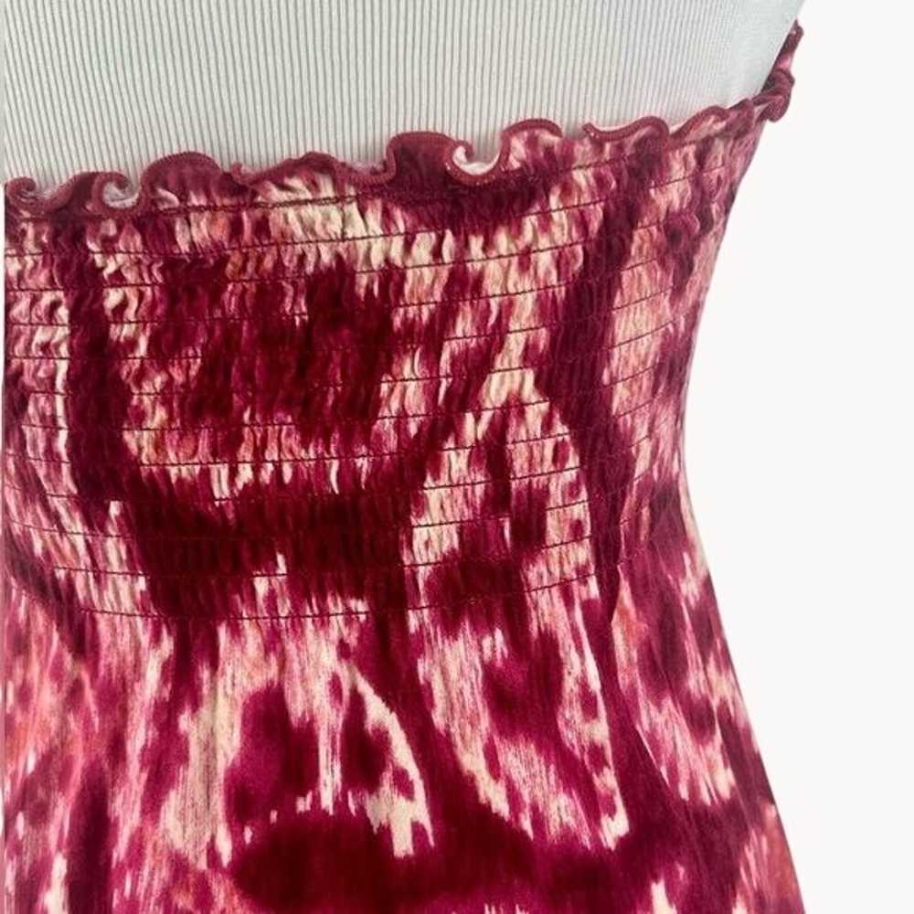 GUESS Sexy Dyed Plunging Neckline Beaded Halter T… - image 8