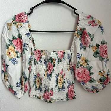 FLORAL CROP TOP NEW WITH TAGS