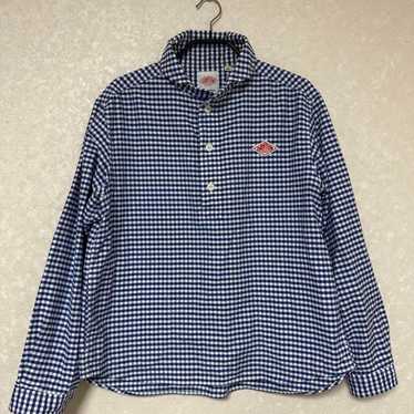 DANTON Checked Long Sleeve Shirt, Size 36 - image 1