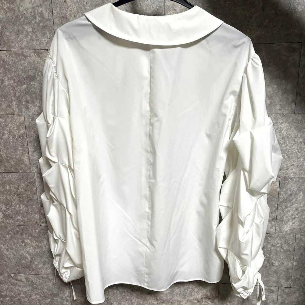 SNIDEL Ivory Long Sleeve Shirt with Frills Rosy M… - image 4